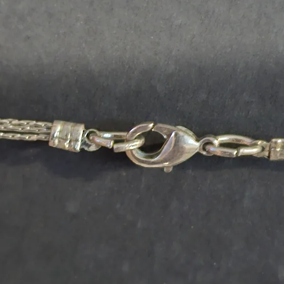 Multistrand silver-toned beaded neclace - Picture 6 of 6